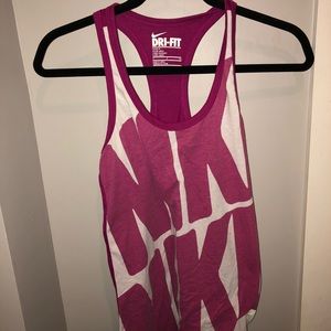 Nike logo workout tank